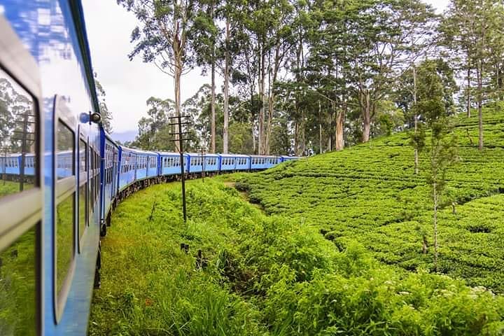 train ride to hill country in srilanka
